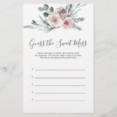 Boho Rose Babydusche schätzt das süße Chaos (Vorderseite)