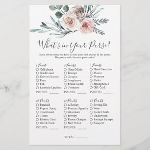 Boho Rose Babydusche Was ist in Ihrer Tasche?