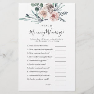 Boho Rose Babydusche Was ist Mama Tragen