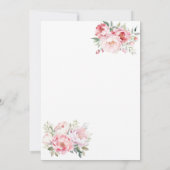 Boho Rose Black Frame RN Krankenschwester Graduati Einladung (Rückseite)