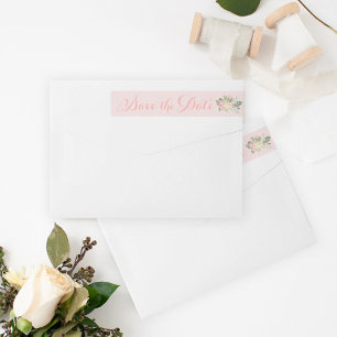 Boho-Rosé-Blumen-Hochzeit - Termin vormerken