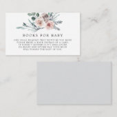 Boho Rose Books for Baby Shooting Card Begleitkarte (Vorne/Hinten)