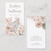 Boho Rose Business Card Visitenkarte (Vorne/Hinten)