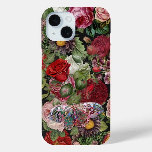 Boho Rose Case-Mate iPhone Hülle (Rückseite)