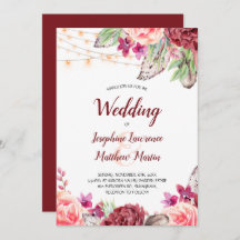 Boho Rose fühlen Lights Wedding