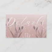 Boho Rose Gold Foliage Hochzeitdetails Begleitkarte (Vorderseite)