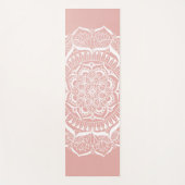 Boho Rose Gold Mandala Yogamatte (Vorderseite)