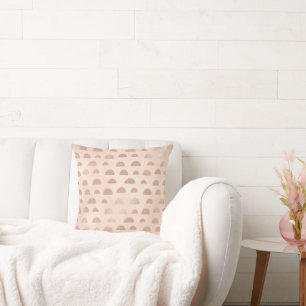 Boho Rose Gold Shapes Abstrakt Kissen