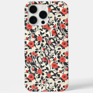 Boho Rose Personalisierbarer Name Hülle Für iPhone