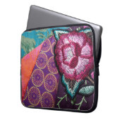 Boho Rose Sinti und Roma-Tapestes sehen bunt aus Laptopschutzhülle (Vorderseite Links)