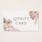 Boho Rose Treuekarte (Vorderseite)