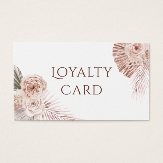 Boho Rose Treuekarte (Vorderseite)