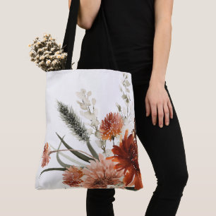 Boho-Rost-Blumen-Herbststrauß Tasche