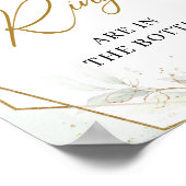 Boho rot und grün Gold Vermutlich wie viele Ringe Poster (Ecke)