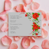 Boho Rote Dekorative Blumen Hochzeit Save The Date