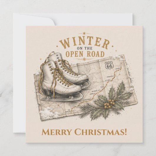 Boho Route 66 Weihnachtsgrüße (Vorderseite)