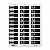 Boho Rückadresse Etikett, bohemiisch (Vorne)