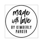 Boho-Runde aus handgefertigten Lieben aus Individu Gummistempel (Prägung)