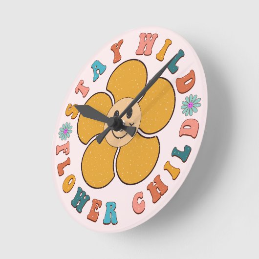 Boho Runde Wanduhr (Winkel)