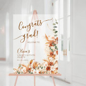 Boho Rust Abschluss Akryllischer Flor Begrüßungsze Acrylschild