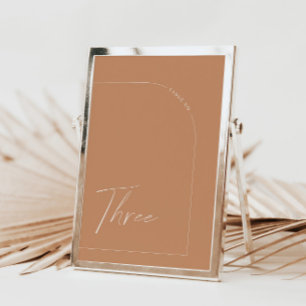 Boho Rust Arch Table Three Tischnummer