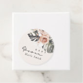 BOHO RUST BLUSH MONSTERA FLORAL BABY SHOWER GESCHENKANHÄNGER (Beispiel)