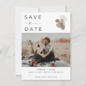 Boho Rust Foto Wüste Wedding Save The Date (Vorderseite)