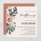 BOHO RUST MONSTERA FLORA AM MORGEN NACH BREITEN EINLADUNG (Vorne/Hinten)