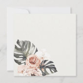 BOHO RUST MONSTRERA WATERCOLOR FLUSSBREITE EINLADUNG (Rückseite)