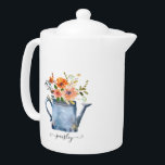 Boho Rust Orange Wasserfarben Blume Wassersport Do<br><div class="desc">Boho Rust Orange Watercolor Blume Watering Kann Design mit stilvollem trendigen individuelle Name.</div>