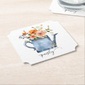 Boho Rust Orange Wasserfarben Blume Wassersport Do Untersetzer (angewinkelt)