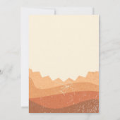 Boho Rust Terracotta Verlobung Einladung (Rückseite)