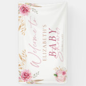 Boho Rustic Autumn Pumpkin Welcome Baby Showdusche Banner (Vertikal)