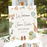 Boho Rustic Baby Shower Junge Neutral Willkommen Poster<br><div class="desc">Wir freuen uns auf Ihren Besuch! Wir freuen uns auf Ihren Besuch!</div>