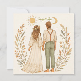Boho Rustic Cowboy Wedding Save the Date