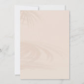 Boho Rustic Elegante Hochzeit Einladung (Rückseite)