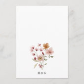 Boho Rustic Enclosure Card Begleitkarte (Rückseite)