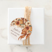 Boho Rustic Fall Floral Baby Dusche Geschenkanhänger (Beispiel)