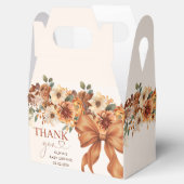 Boho Rustic Fall Floral Baby Shower Party Geschenkschachtel (Geöffnet)