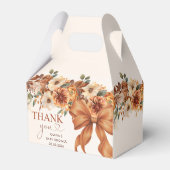 Boho Rustic Fall Floral Baby Shower Party Geschenkschachtel (Vorderseite)