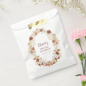 Boho Rustic Floral Burgundy Brautparty Custom Geschenktütchen (Versiegelt)