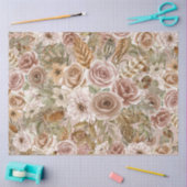 Boho Rustic Floral Decoupage Tissue Seidenpapier (Basteln)