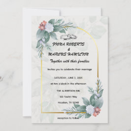 Boho Rustic Floral & Elegante Hochzeit Save the Da Date