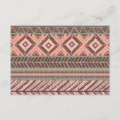 Boho Rustic Floral Feather Baby's Library Beilage Begleitkarte (Rückseite)