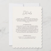 Boho Rustic Floral Herbst Fall Hochzeit Einladung (Rückseite)