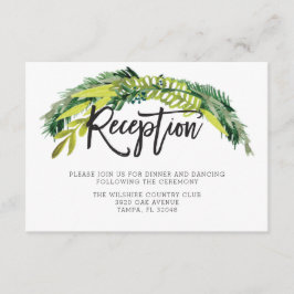 Boho Rustic Floral Wedding Card Begleitkarte