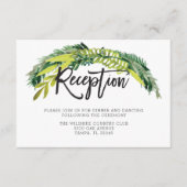 Boho Rustic Floral Wedding Card Begleitkarte (Vorderseite)