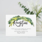 Boho Rustic Floral Wedding Card Begleitkarte (Stehend Vorderseite)