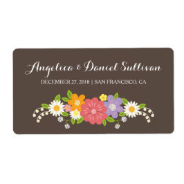 Boho Rustic Floral Wreath Wedding