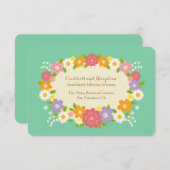 Boho Rustic Floral Wreath Wedding (Mint) (Vorne/Hinten)